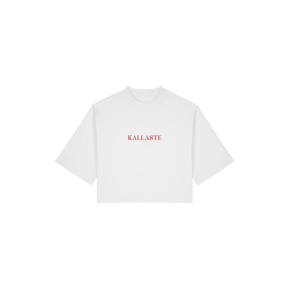 Women's cropped t-shirt EMBROIDERY Kallaste